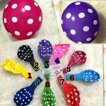 Balon Latex Polkadot