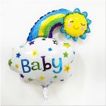 Balon Foil Baby Boy Baby Girl Rainbow Smile