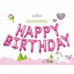 Balon Foil Huruf Happy Birthday Set