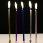 Lilin ulltah panjang warna-warni 6 in 1 / lilin lidi panjang warna warni